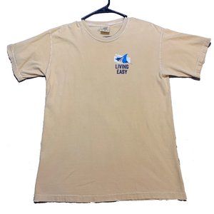 Stylish Cream/Tan T-Shirt, Living Easy!!